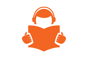 Reading and listening icon