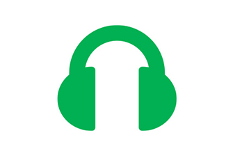 Icon green listening